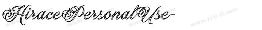 HiracePersonalUse字体转换