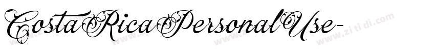 CostaRicaPersonalUse字体转换