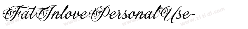 FatInlovePersonalUse字体转换
