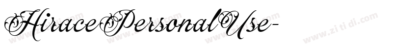 HiracePersonalUse字体转换
