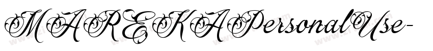 MAREKAPersonalUse字体转换