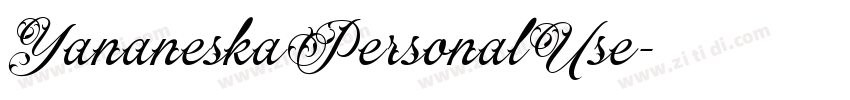 YananeskaPersonalUse字体转换
