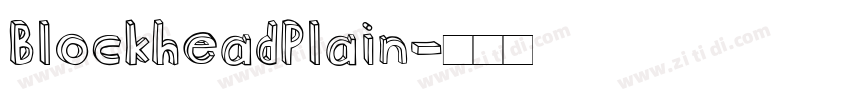 BlockheadPlain字体转换