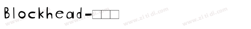 Blockhead字体转换
