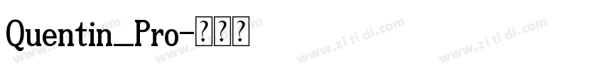 Quentin_Pro字体转换