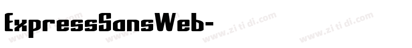 ExpressSansWeb字体转换