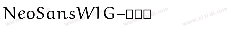 NeoSansW1G字体转换