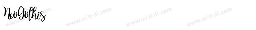 NeoGothis字体转换