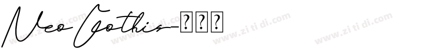 NeoGothis字体转换