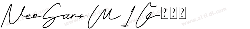 NeoSansW1G字体转换