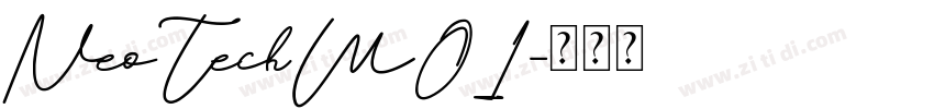 NeoTechW01字体转换
