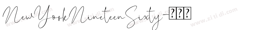 NewYorkNineteenSixty字体转换
