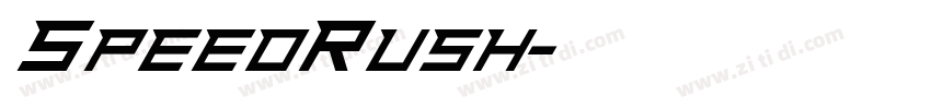 SpeedRush字体转换