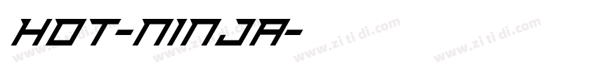 hot-ninja字体转换