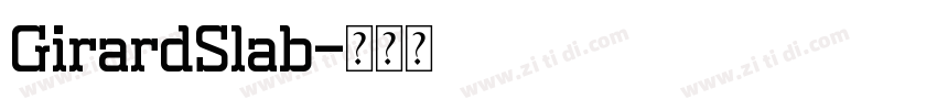 GirardSlab字体转换