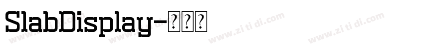 SlabDisplay字体转换