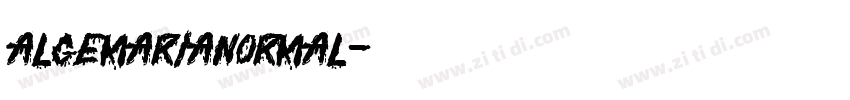 AlgemariaNormal字体转换 AlgemariaNormal字体转换
