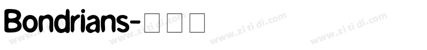 Bondrians字体转换