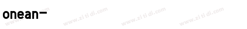 onean字体转换
