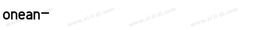 onean字体转换