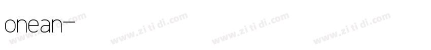onean字体转换