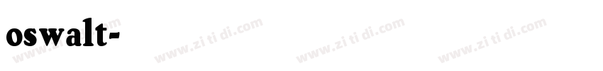 oswalt字体转换