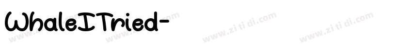 WhaleITried字体转换