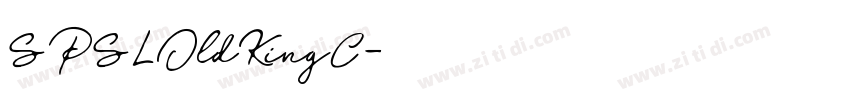 SPSLOldKingC字体转换