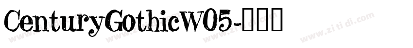 CenturyGothicW05字体转换