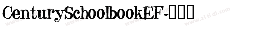 CenturySchoolbookEF字体转换