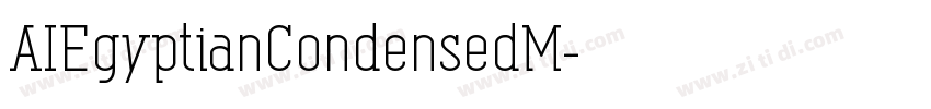 AIEgyptianCondensedM字体转换