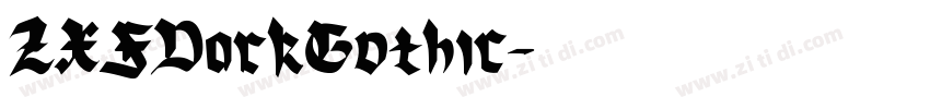 ZXFDarkGothic字体转换