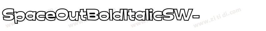 SpaceOutBoldItalicSW字体转换