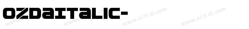 OzdaItalic字体转换