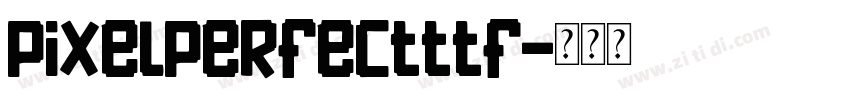 PixelPerfectttf字体转换