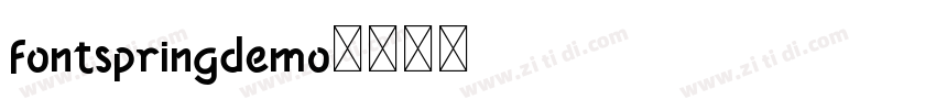fontspringdemo字体转换