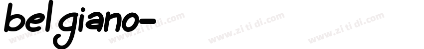 belgiano字体转换
