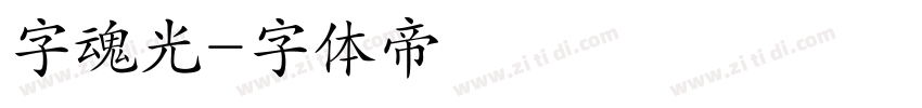字魂光字体转换