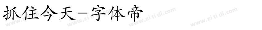 抓住今天字体转换