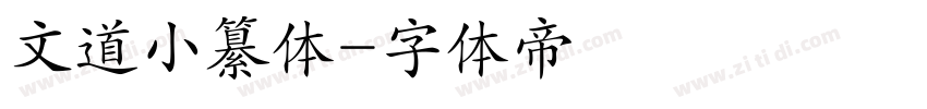 文道小纂体字体转换