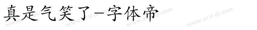 真是气笑了字体转换