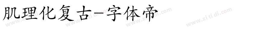 肌理化复古字体转换