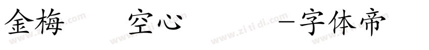 金梅綜藝空心國際碼字体转换