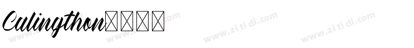 Calingthon字体转换