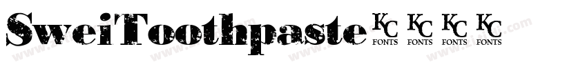 SweiToothpaste字体转换