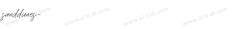 sanddunes字体转换