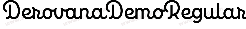 DerovanaDemoRegular字体转换