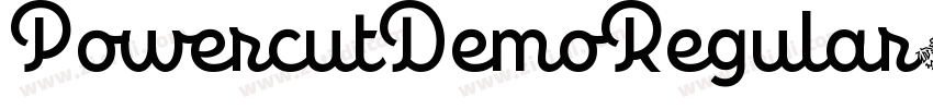 PowercutDemoRegular字体转换