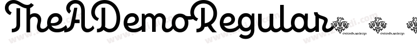 TheADemoRegular字体转换