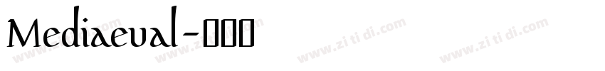 Mediaeval字体转换